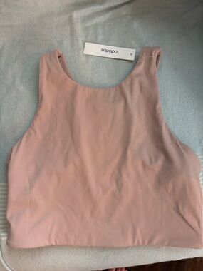 Ododos Scoop-Neck Athletic Tank in Blush